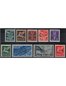 ITALIA RSI 1943 Posta aerea (Verona) 9v MNH** ©