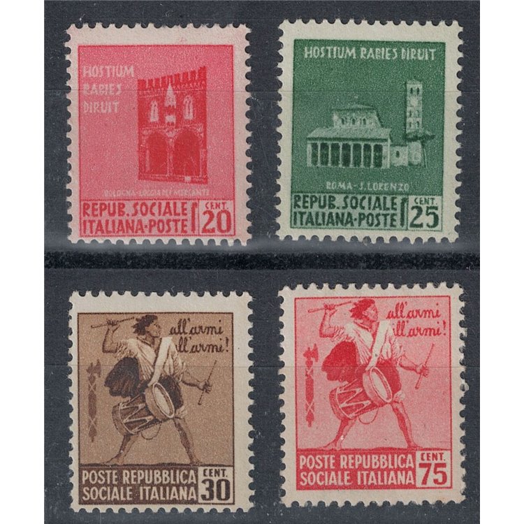 ITALY RSI 1944 Destroyed Monuments 4v MH*