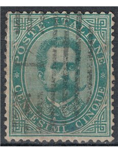 ITALIA REGNO 1879 Umberto I 5c verde us