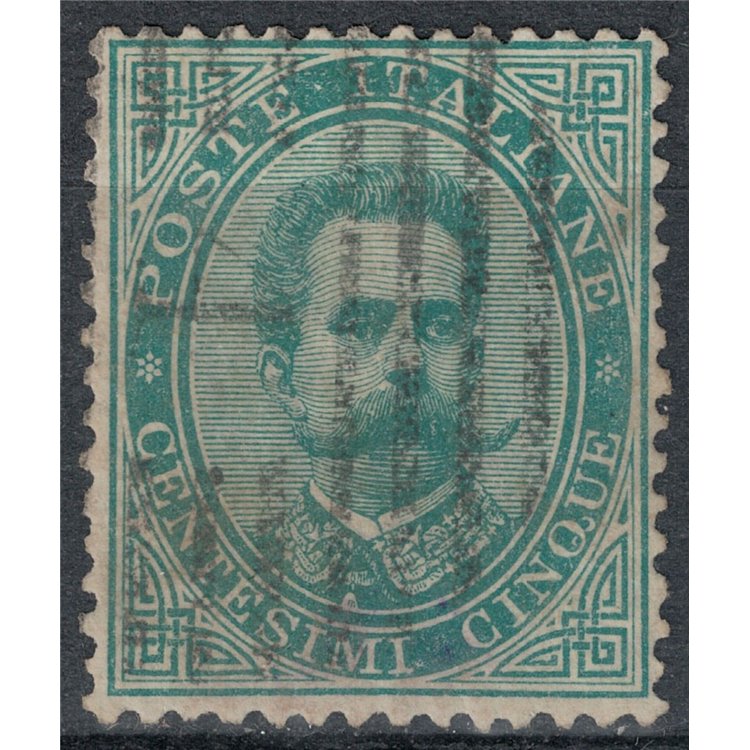 ITALIA REGNO 1879 Umberto I 5c verde us