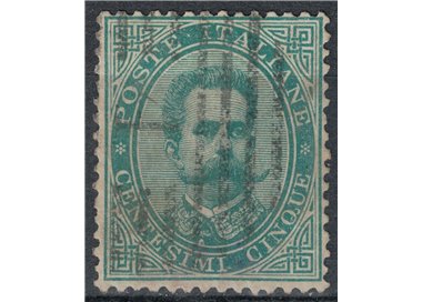 ITALIA REGNO 1879 Umberto I 5c verde us