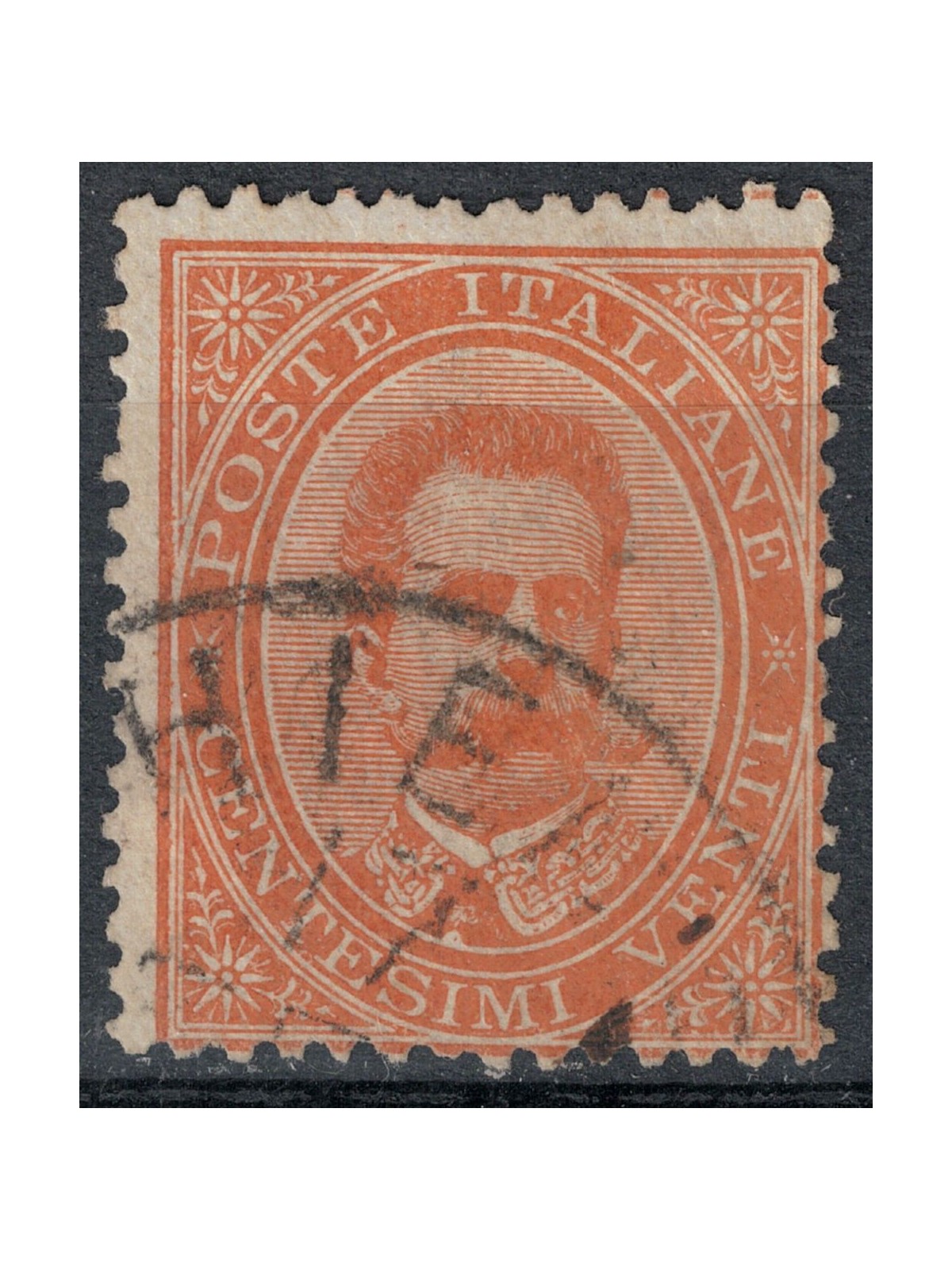 ITALY KINGDOM 1879 Umberto I 20c orange us