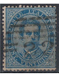 ITALY KINGDOM 1879 Umberto I 25c blue us