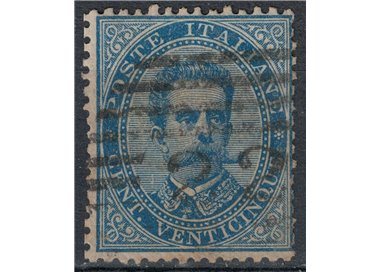 ITALIA REGNO 1879 Umberto I 25c azzurro us