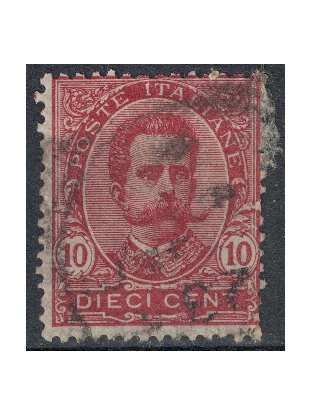 ITALIA REGNO 1891 Umberto I 10c carminio us