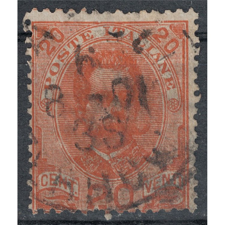 ITALIA REGNO 1891 Umberto I 20c arancio us