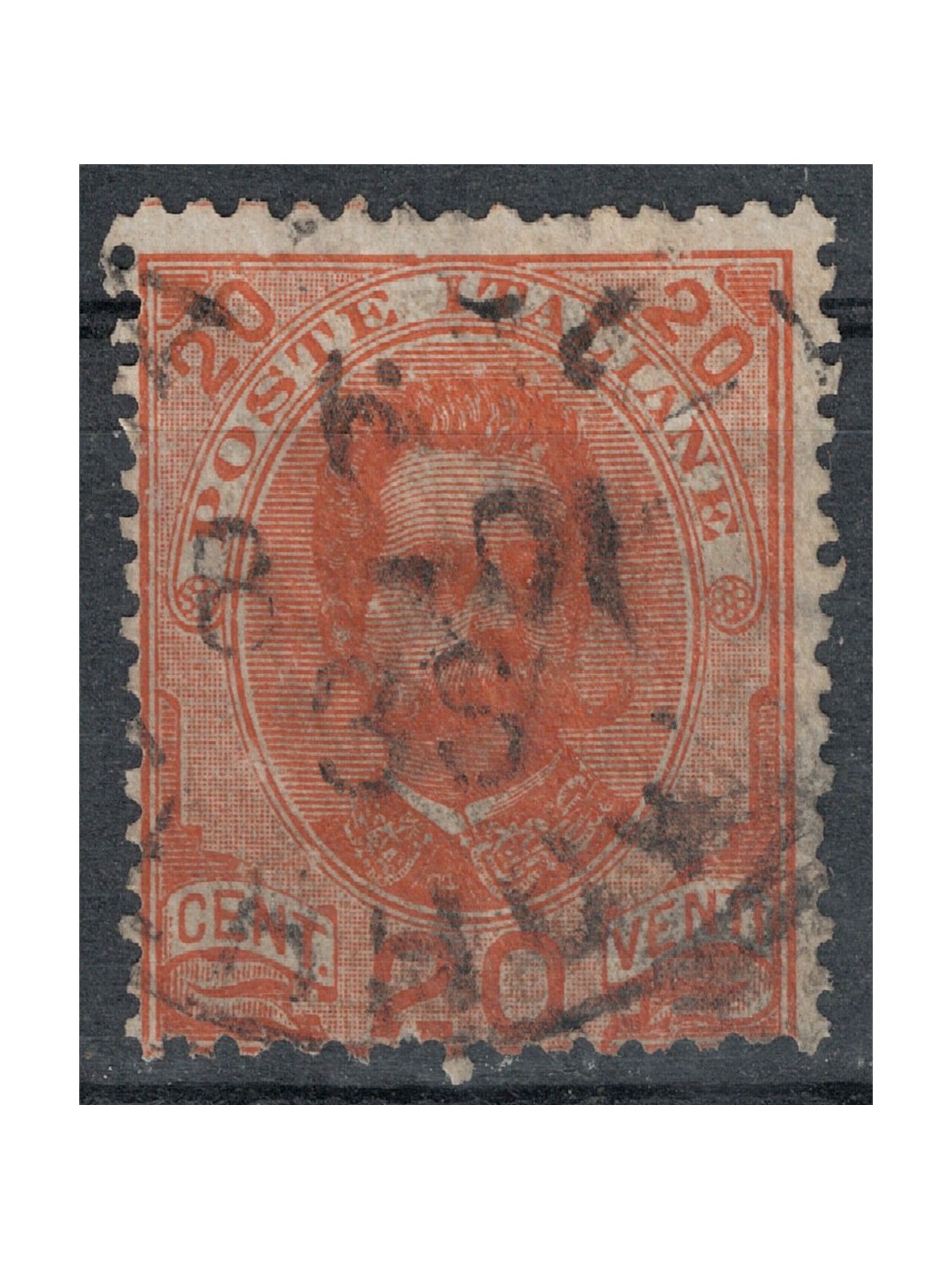 ITALIA REGNO 1891 Umberto I 20c arancio us