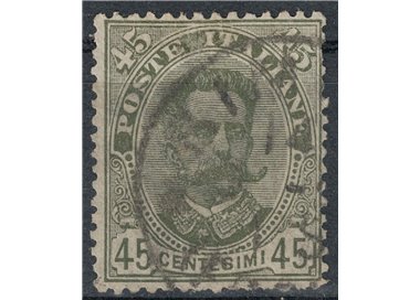 ITALIA REGNO 1891 Umberto I 45c verde oliva us