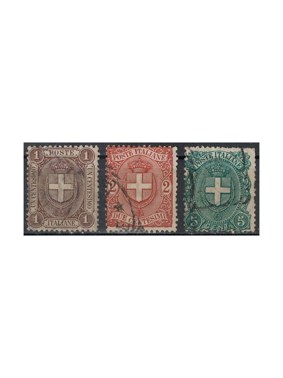 ITALY KINGDOM 1896 Coats of Arms 3v us