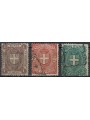 ITALY KINGDOM 1896 Coats of Arms 3v us