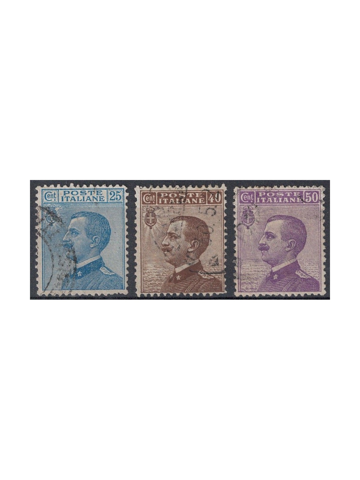 ITALY KINGDOM 1908 Michetti 3v us