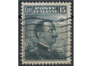 ITALIA REGNO 1911 Michetti 15c grigio nero us