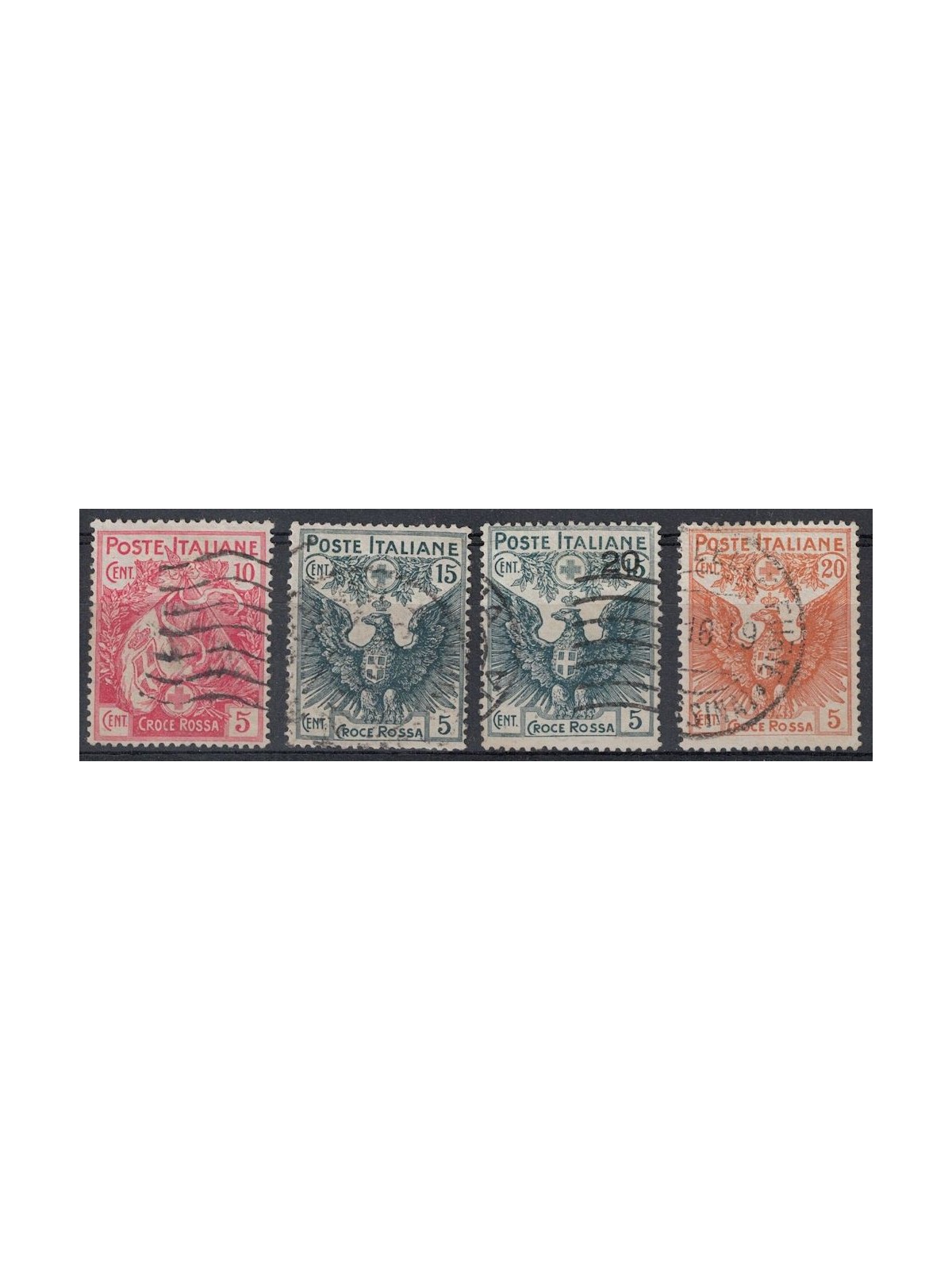 ITALY KINGDOM 1915-16 Pro Red Cross 4v us