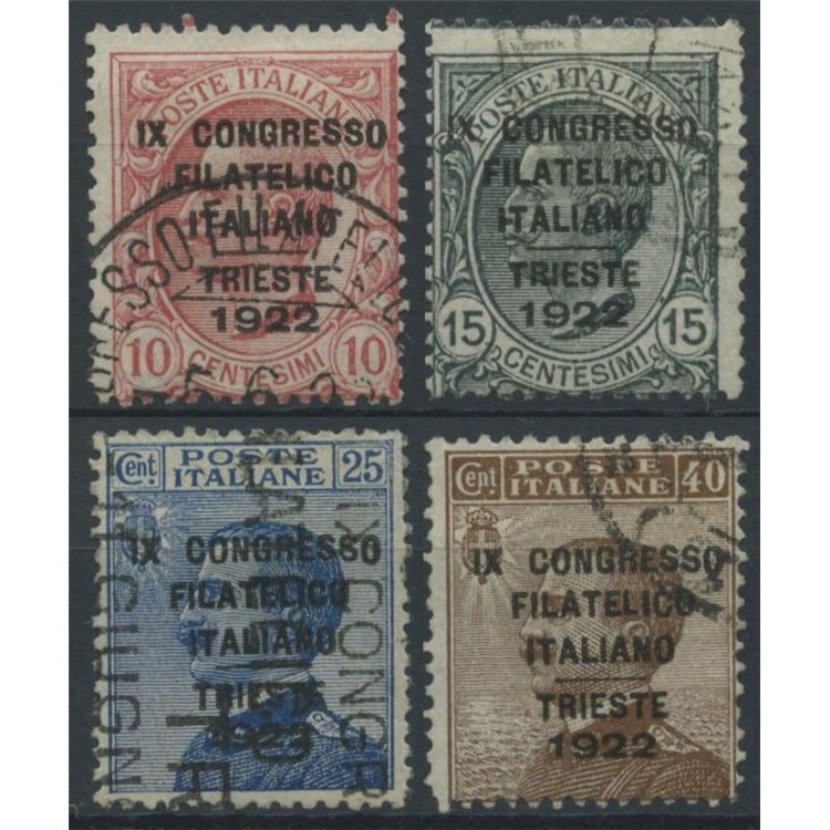ITALY KINGDOM 1922 Italian Philatelic Congress 4v us ©