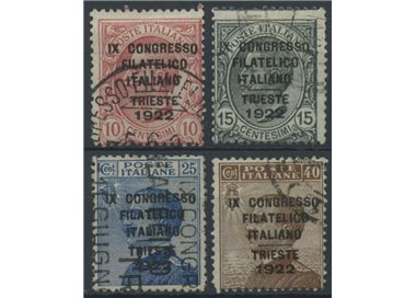 ITALY KINGDOM 1922 Italian Philatelic Congress 4v us ©