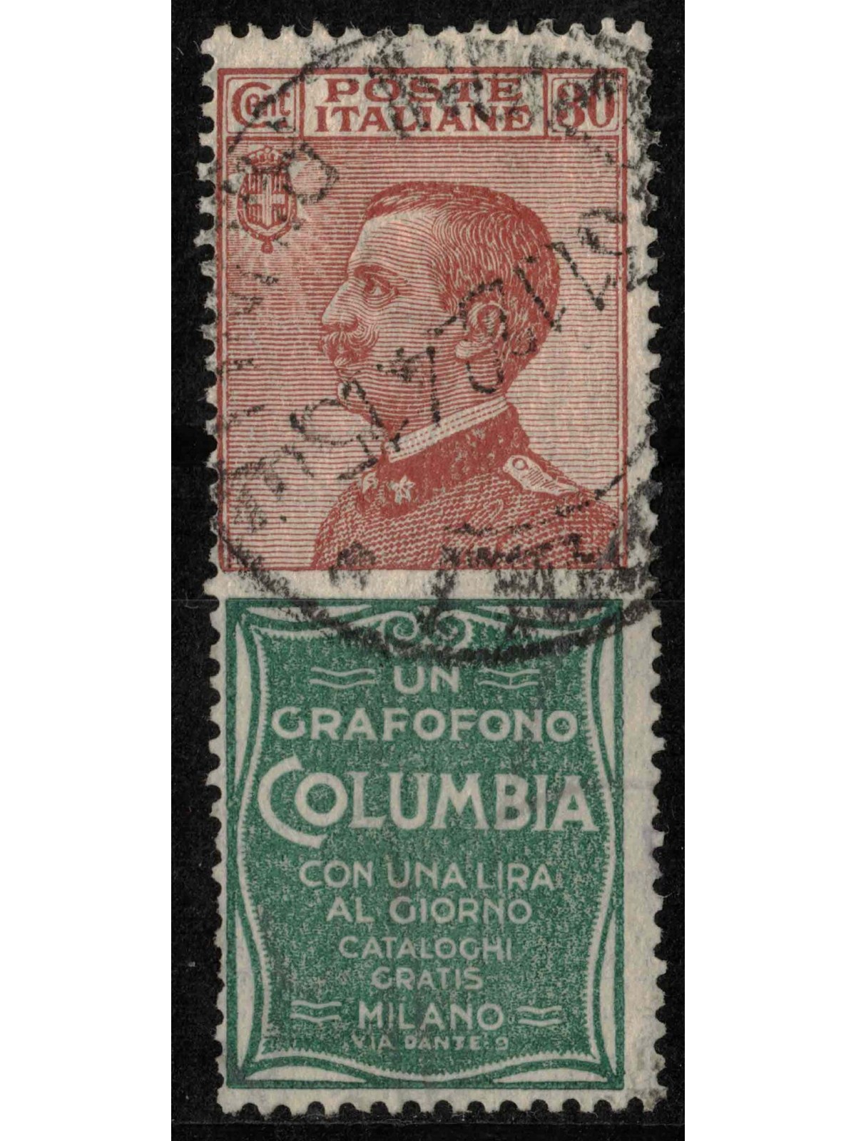 ITALY KINGDOM 1924-25 Advertising 30c (Columbia) us