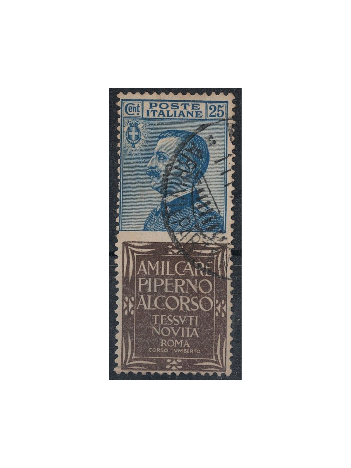ITALIA REGNO 1924-25 Pubblicitari 25c (Piperno) us