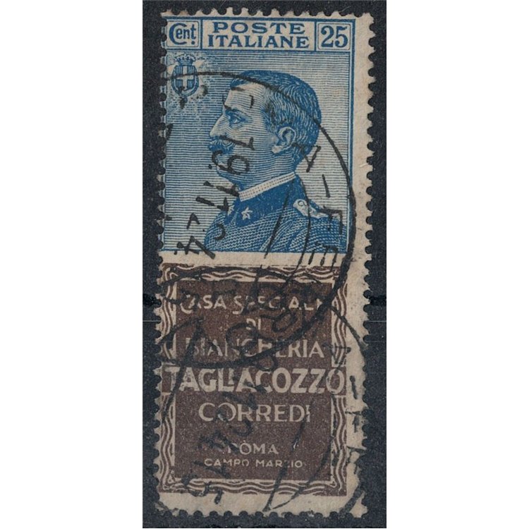 ITALY KINGDOM 1924-25 Advertising 25c (Tagliacozzo) us