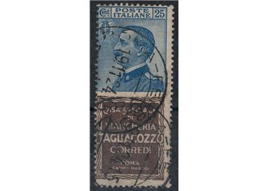 ITALIA REGNO 1924-25 Pubblicitari 25c (Tagliacozzo) us