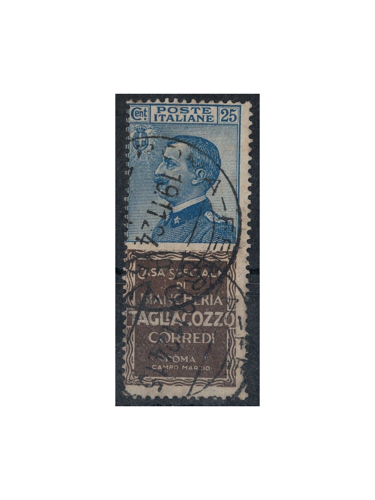 ITALY KINGDOM 1924-25 Advertising 25c (Tagliacozzo) us