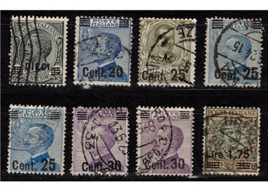 ITALIA REGNO 1924-25 Soprastampati 8v us