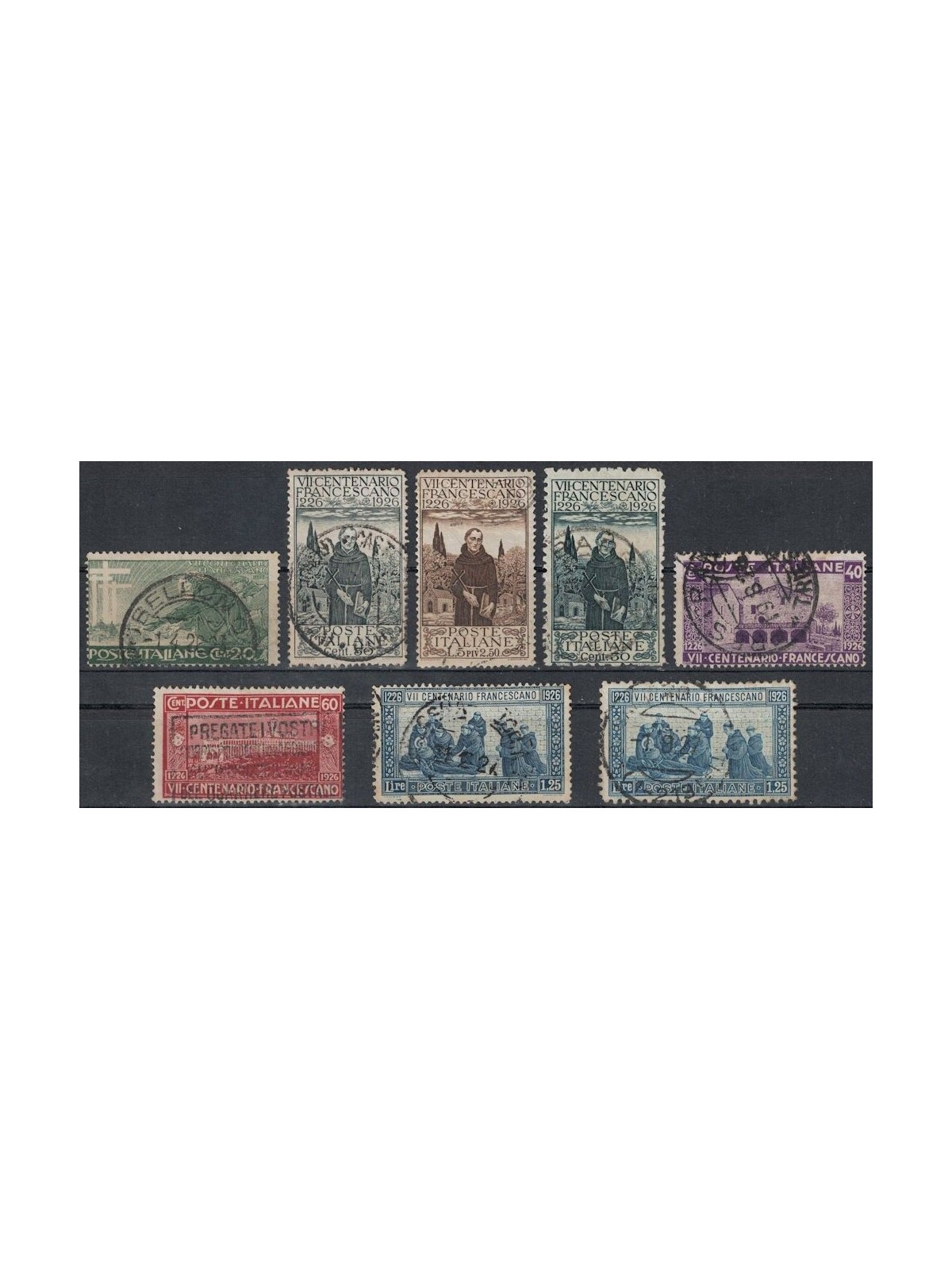 ITALIA REGNO 1926 San Francesco 8v us