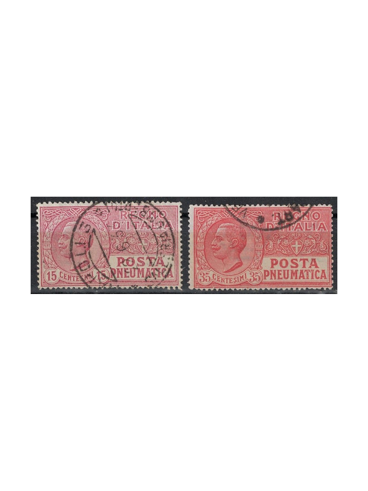 ITALY KINGDOM 1927-28 Pneumatic Mail 2v us