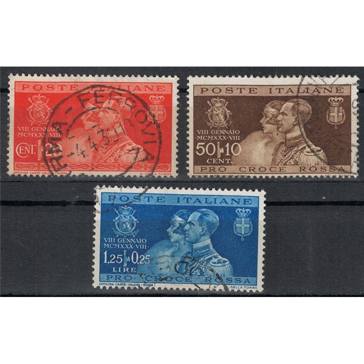 ITALY KINGDOM 1930 Wedding of Prince Umberto 3v us