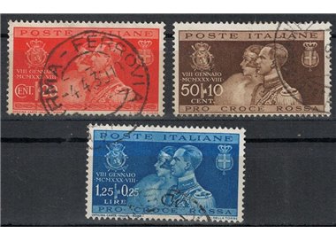 ITALIA REGNO 1930 Nozze del Principe Umberto 3v us