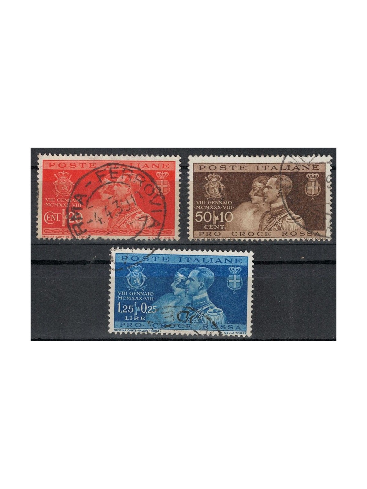ITALIA REGNO 1930 Nozze del Principe Umberto 3v us