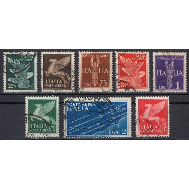 ITALY KINGDOM 1930-32 Airmail, allegorical subjects 8v us