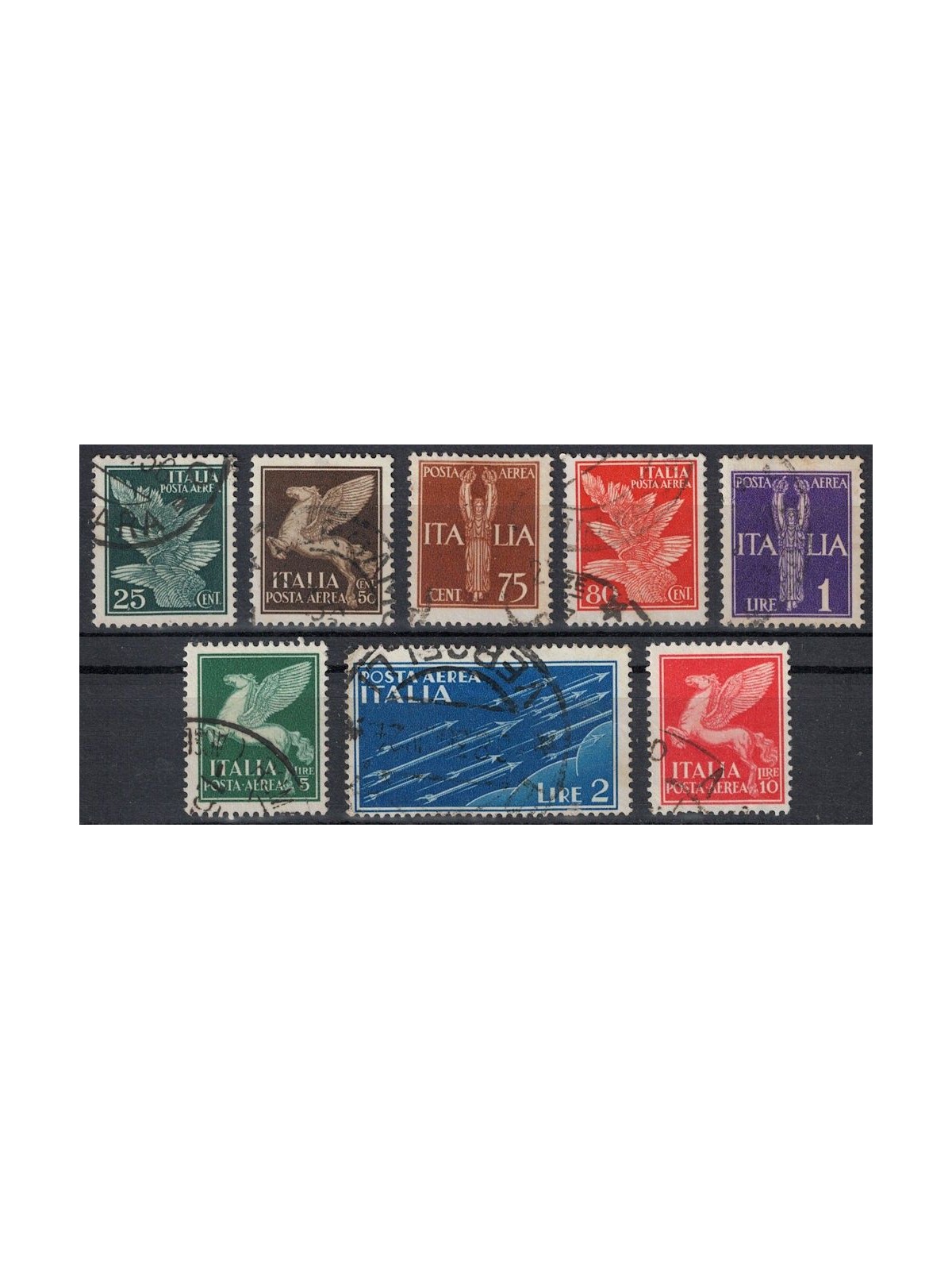 ITALY KINGDOM 1930-32 Airmail, allegorical subjects 8v us
