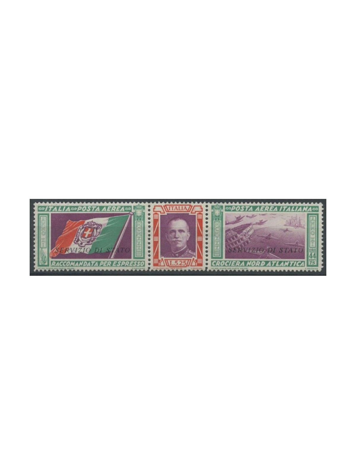 ITALY KINGDOM 1933 State Service MNH** ©