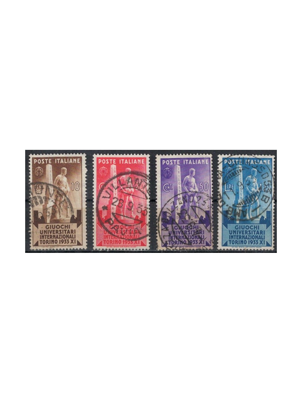 ITALY KINGDOM 1933 University Games 4v us