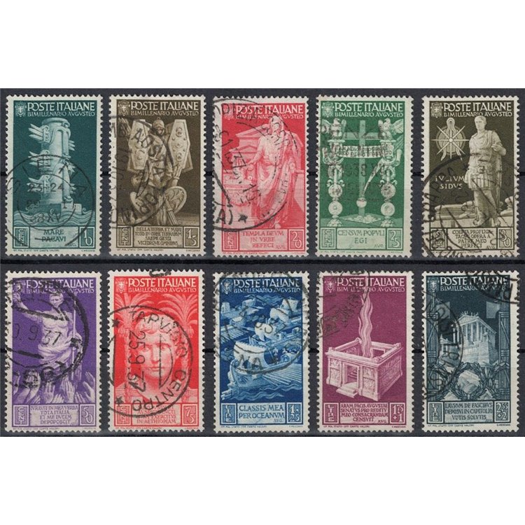 ITALY KINGDOM 1937 Bimillenary of Augustus 10v us