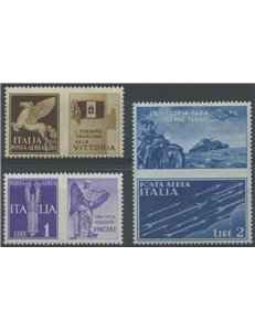 ITALY KINGDOM 1942 War Propaganda, unissued 3v MNH**