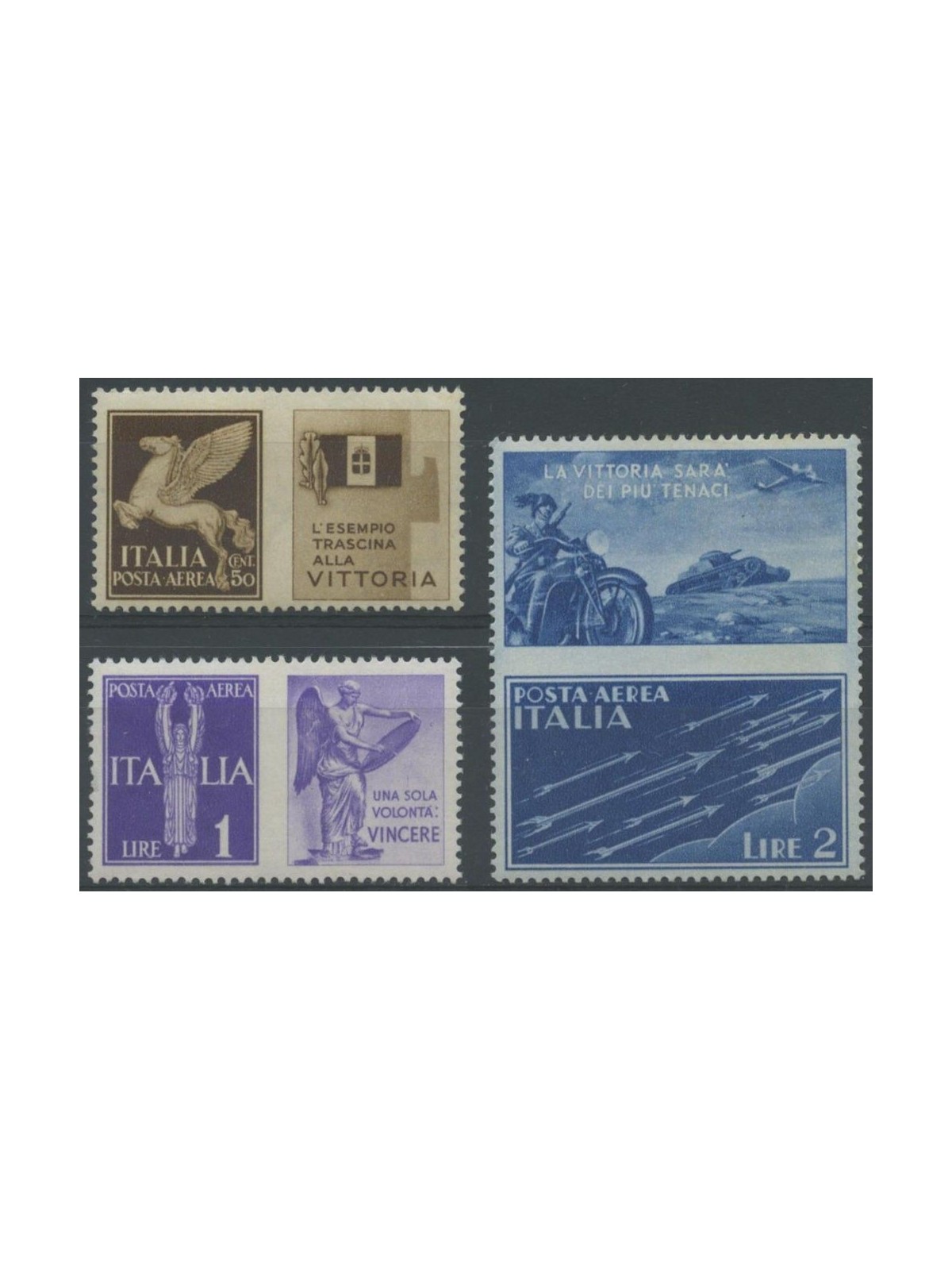 ITALY KINGDOM 1942 War Propaganda, unissued 3v MNH**