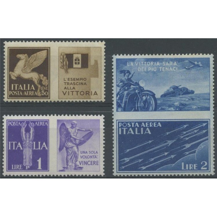 ITALIA REGNO 1942 Propaganda di guerra, non emessi 3v MH*