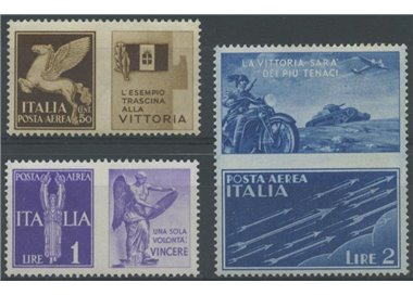 ITALIA REGNO 1942 Propaganda di guerra, non emessi 3v MH*