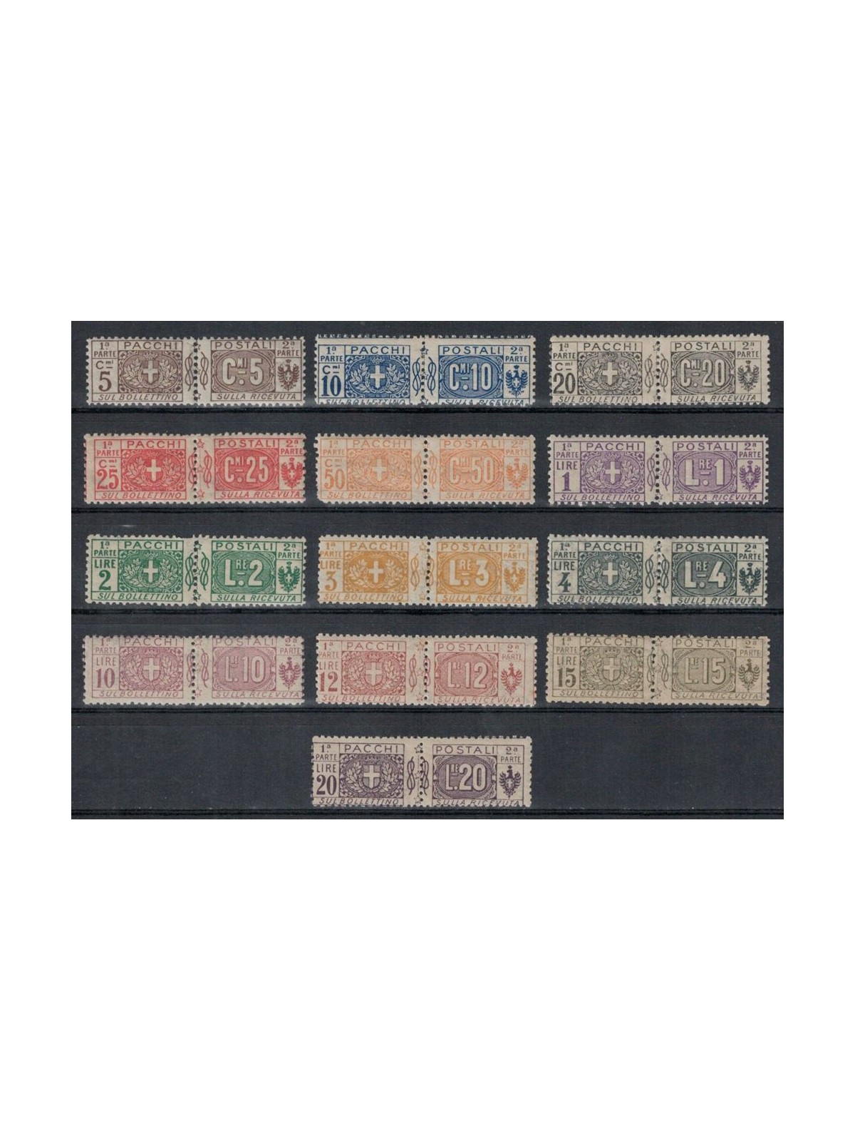 ITALY KINGDOM 1914-22 Postal parcels 13v MH*