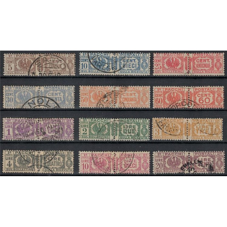 ITALIA REGNO 1927-39 Pacchi postali 12v us