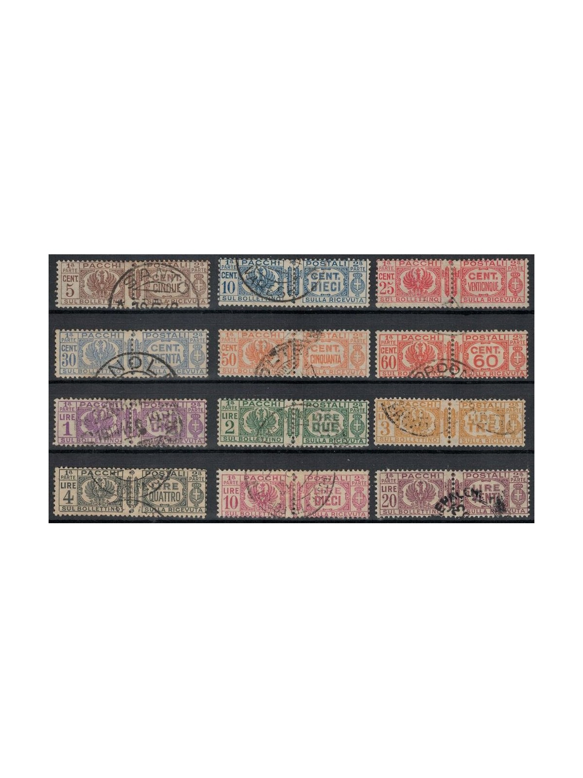 ITALY KINGDOM 1927-39 Postal parcels 12v us