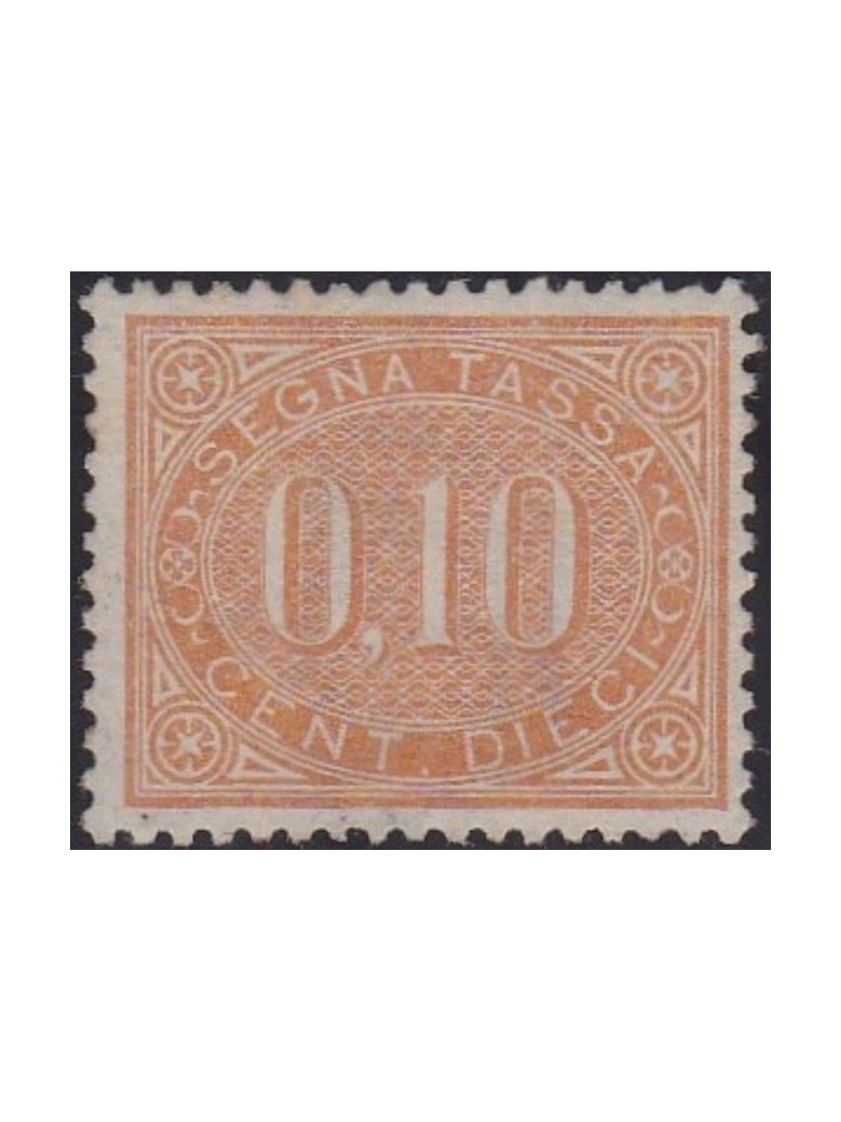 ITALY KINGDOM 1869 Postage Due 10c brown orange MNH**