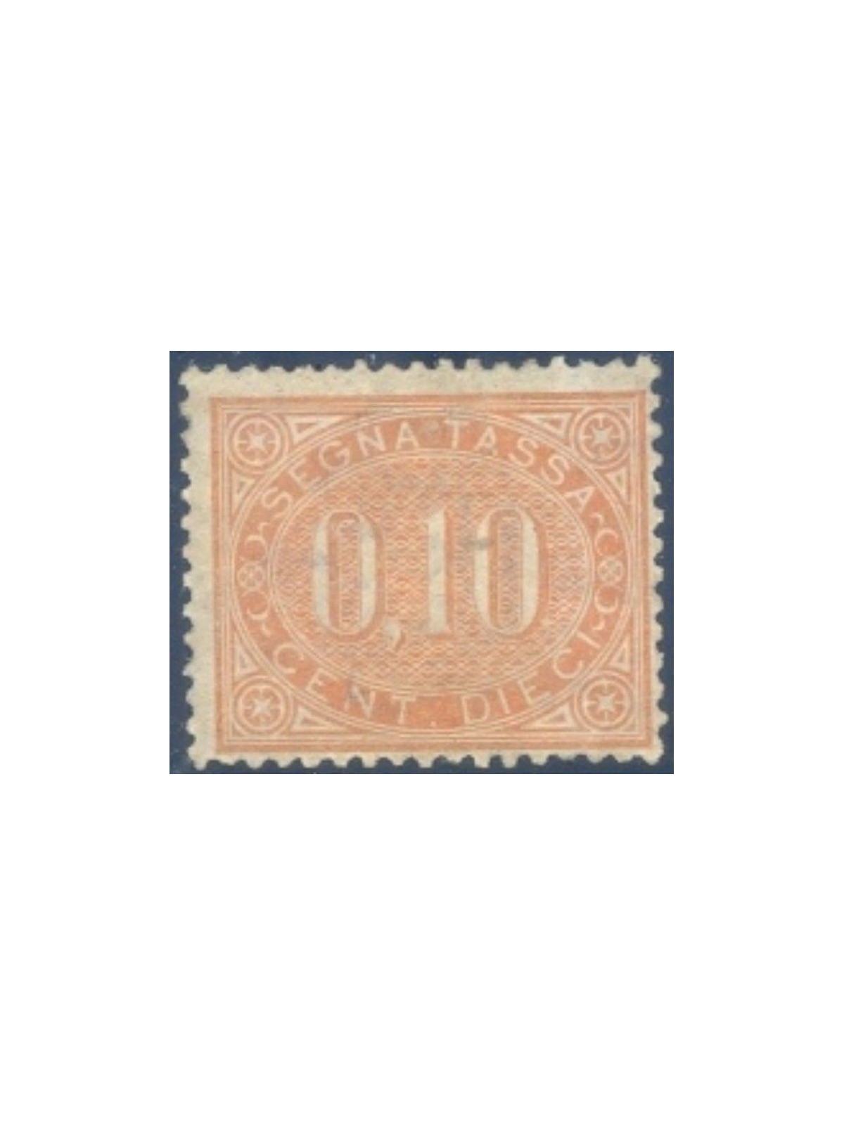 ITALY KINGDOM 1869 Postage Due 10c brown orange MH*