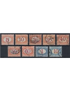 ITALIA REGNO 1890-94 Segnatasse 9v us