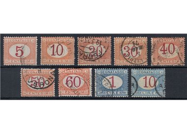 ITALY KINGDOM 1890-94 Postage Due 9v us