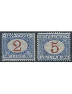 ITALIA REGNO 1903 Segnatasse (2£+5£) 2v MNH**