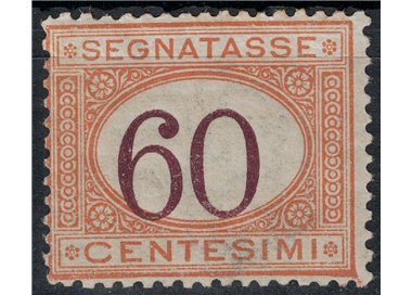 ITALIA REGNO 1925 Segnatasse 60c arancio e bruno MNH**