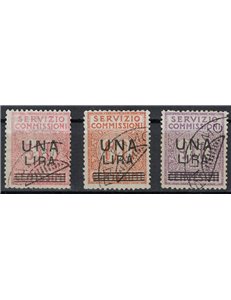 ITALY KINGDOM 1925 Commission Service overprinted 3v us