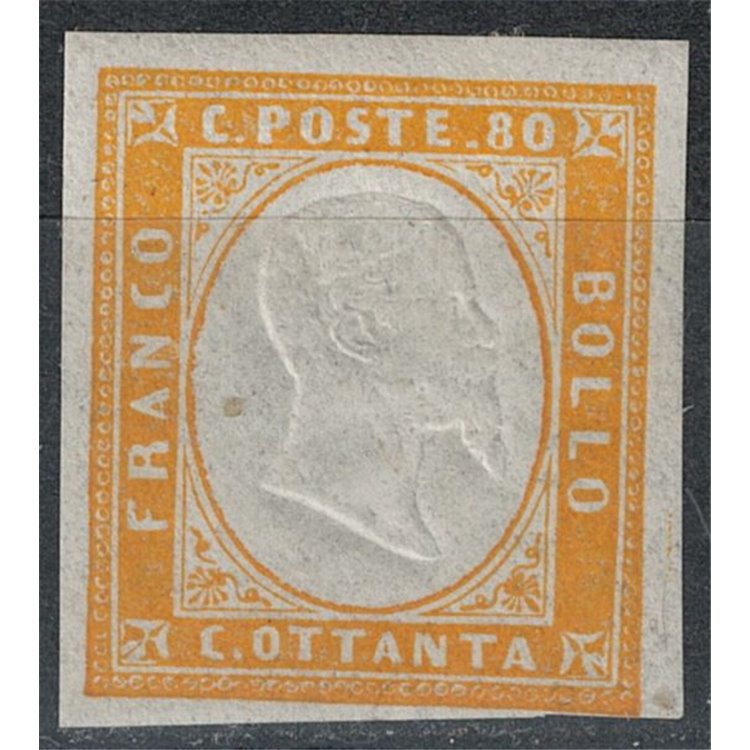 ITALIA REGNO 1861 Matraire (80c arancio) MNH**